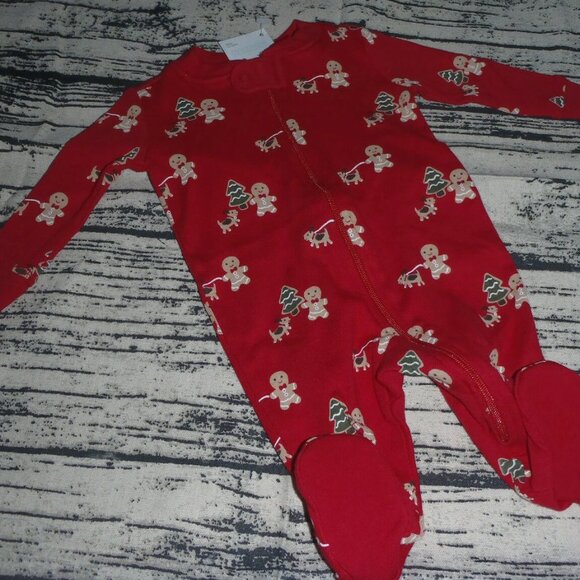 Gymboree Gingerbread Boy 5-9 lbs. Preemie Sleeper Footed Pajama Sleepwear NWT - Picture 1 of 3